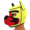 Kinky Puppy Cagoule Puppy Fox Néoprène Jaune-Rouge